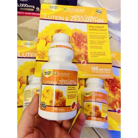 Viên Uống Bổ Mắt Trunature Vision Complex Lutein & Zeaxanthin 140 Viên - Hỗ Trợ Sức Khỏe Đôi Mắt, Giảm Mỏi Mắt, An Toàn Từ Thiên Nhiên