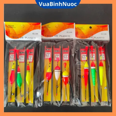 (Ngẫu nhiên) Bộ phao câu cá kèm cước và chì  - vuabinhnuoc