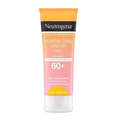 Kem Chống Nắng Neutrogena Invisible Daily Defense Lotion SPF 60+ - Bảo Vệ Da Toàn Diện, Không Nhờn Dính - Dung Tích 88ml