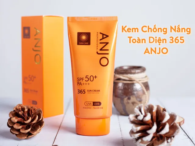 Kem Chống Nắng Anjo Professional Spf50+Pa+++ 365 Sun Cream 70G-Màu Cam