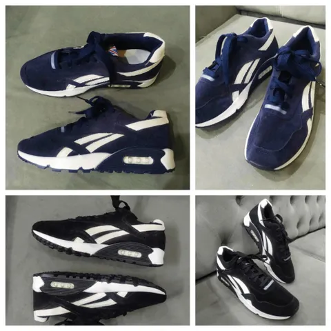 Giày thể thao Nam G32 Sneaker da lộn Đen/Xanh - Mẫu mới Hottrend phong cách trẻ trung, năng động cho học sinh và người đi chơi