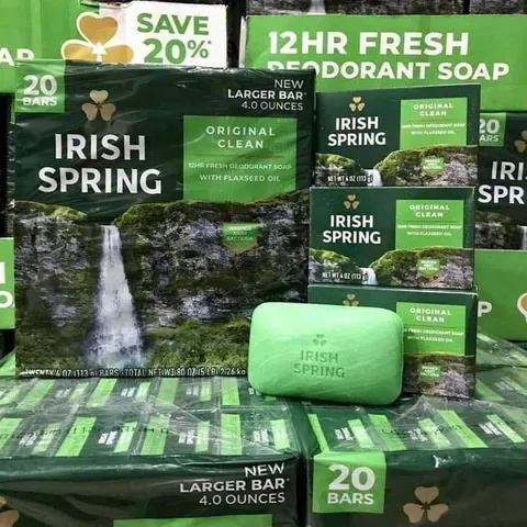 Xà Bông Irish Spring Dạng Cục (Xanh Lá) 113G - Sản Phẩm Tươi Mát, Làm Sạch Da, Phù Hợp Với Mọi Loại Da, Thư Giãn Hàng Ngày
