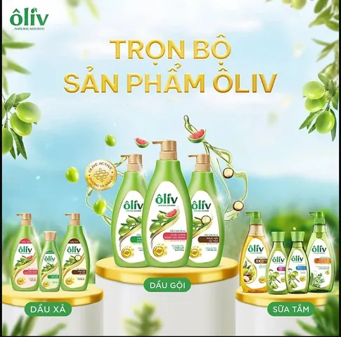 Dầu Gội Dưỡng Tóc Oliv 650ml - Giúp Phục Hồi và Dưỡng Ẩm Tóc Khỏe Mạnh, Tặng Kèm Sữa Tắm 250ml, Thích Hợp Mọi Loại Tóc