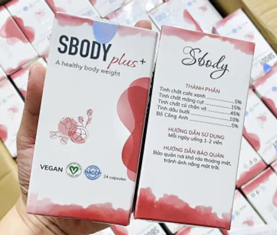 Viên uống giảm cân Sbody Plus+ (Hộp 24 viên)