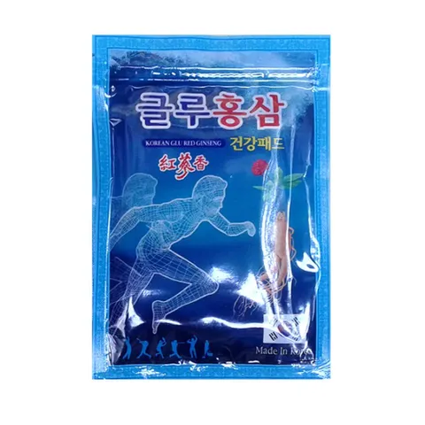 Miếng Dán Sâm Hàn Quốc POWER RED GINSENG Xanh - Giảm Đau, Cải Thiện Tuần Hoàn, 20 Miếng