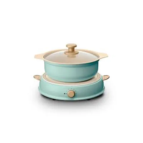 Nồi Lẩu Điện IRIS OHYAMA IHLP-R14C - Nồi Cảm Ứng Từ Đa Năng, 200W, Hồng/Xanh/Trắng, Sản Phẩm Chính Hãng Nhật Bản