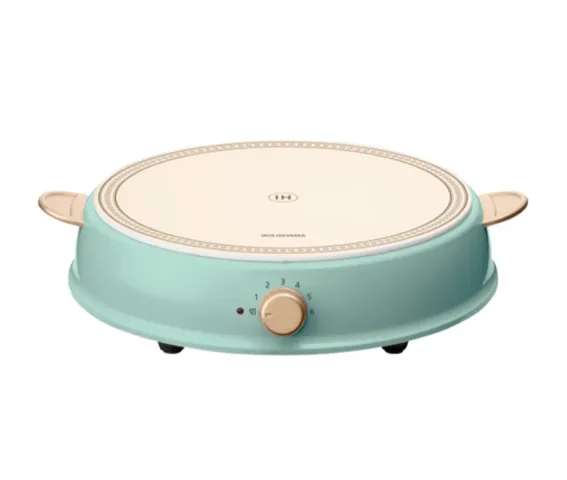 Nồi Lẩu Điện IRIS OHYAMA IHLP-R14C - Nồi Cảm Ứng Từ Đa Năng, 200W, Hồng/Xanh/Trắng, Sản Phẩm Chính Hãng Nhật Bản
