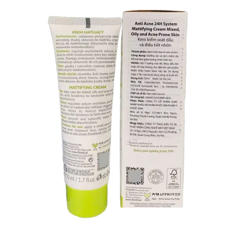 Kem Dưỡng Kiềm Dầu Floslek Anti Ance Mattifying Cho Da Dầu Mụn - 50ml