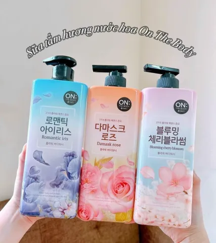 Sữa Tắm Nước Hoa On The Body Hàn Quốc 900ml - Sạch Da, Cung Cấp Độ Ẩm Và Hương Thơm Quyến Rũ - Phù Hợp Mọi Loại Da