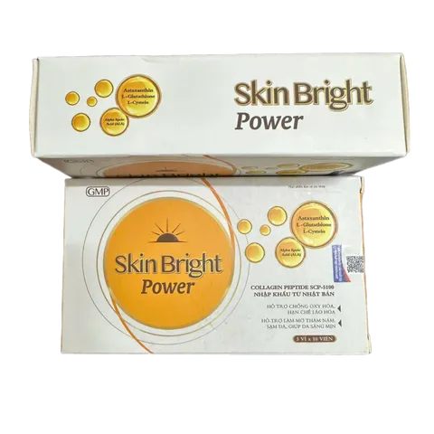 Viên Uống Skin Bright Power Hỗ Trợ Làm Đẹp Da, Trắng Da, Giảm Sạm Nám, Ngừa Lão Hóa - Hộp 30 Viên