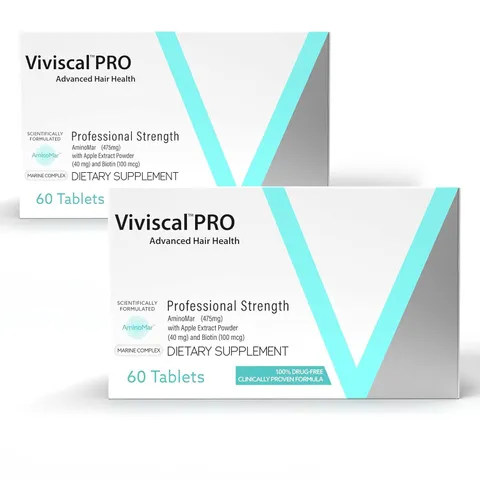 Viên uống hỗ trợ mọc tóc Viviscal PRO (60 viên) - Nuôi dưỡng tóc chắc khỏe, giảm rụng tóc hiệu quả, giải pháp cho tóc mỏng và thưa.