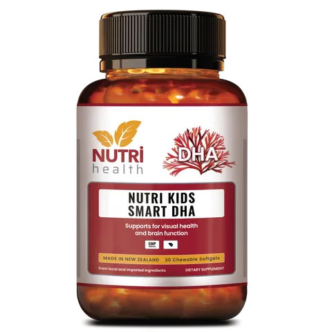 Viên DHA Tảo Biển Nutri Kids Smart DHA (30 Viên) - Bổ Sung Đầu Óc, Hỗ Trợ Phát Triển Thị Lực Cho Trẻ Nhỏ, Không Tanh, Thuần Chay