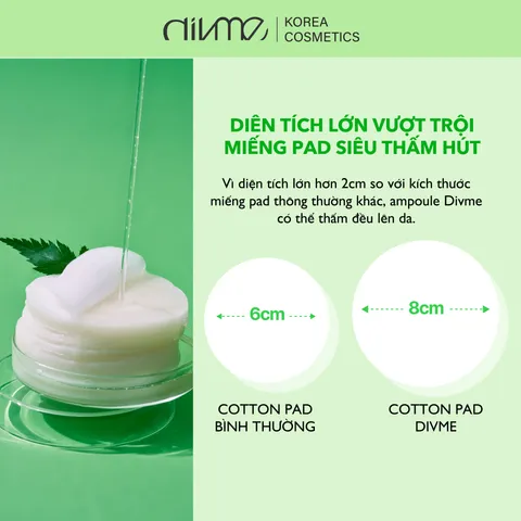Combo Tinh Chất Dưỡng Da Divme - 70 Miếng Pad Ampoule 170ml Cấp Ẩm, Phục Hồi Da Khô Mịn Màng, Thiết Kế Tiện Lợi