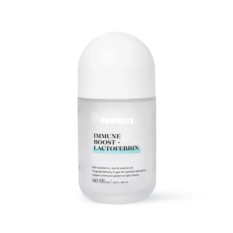 Viên Uống Tăng Cường Đề Kháng PERDAYS Immune Boost & Lactoferrin 60 Viên - Hỗ Trợ Hệ Miễn Dịch Cho Mẹ Bầu và Mẹ Sau Sinh