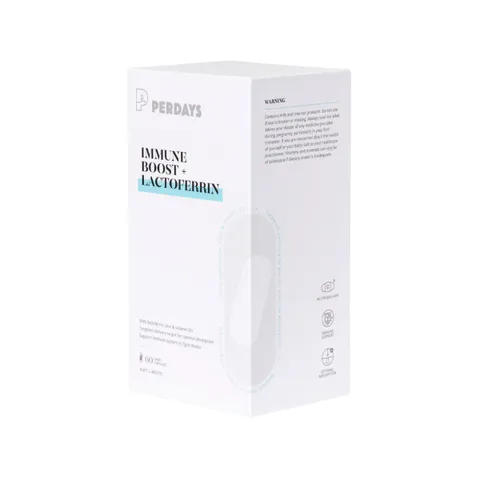 Viên Uống Tăng Cường Đề Kháng PERDAYS Immune Boost & Lactoferrin 60 Viên - Hỗ Trợ Hệ Miễn Dịch Cho Mẹ Bầu và Mẹ Sau Sinh