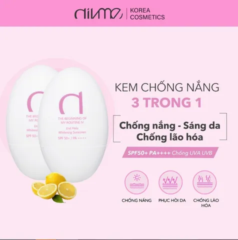 Combo 2 Kem Chống Nắng Divme SPF50+ PA++++ - Nâng Tông Sáng Hồng, Bảo Vệ Da Chống UVA/UVB 50ml x 2