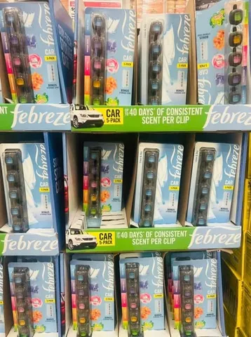 Kẹp Nước Hoa Xe Hơi Febreze Air Freshener - Tinh Dầu Thơm Tự Nhiên, Dễ Dàng Sử Dụng, Khử Mùi Hiệu Quả, Thích Hợp Mọi Không Gian