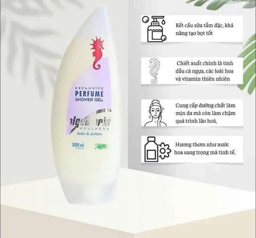 Sữa Tắm Cá Ngựa Đức 300ml - Dưỡng Ẩm & Làm Sạch Nhẹ Nhàng Với Tinh Dầu Thiên Nhiên, Hương Nước Hoa Thư Giãn