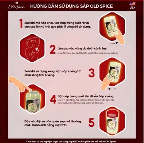 Lăn Khử Mùi Old Spice Dạng Sáp 73G - 85G, Hương Thơm Nam Tính, Khử Mùi Hiệu Quả, Dễ Dàng Sử Dụng, Phù Hợp Với Mọi Loại Da