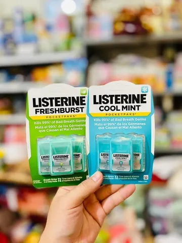 Miếng Ngậm Thơm Miệng Listerine 72 miếng, dụng cụ hỗ trợ sức khỏe