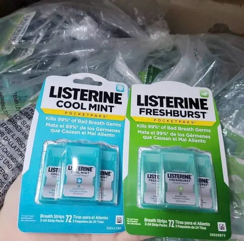 Miếng Ngậm Thơm Miệng Listerine 72 miếng, dụng cụ hỗ trợ sức khỏe
