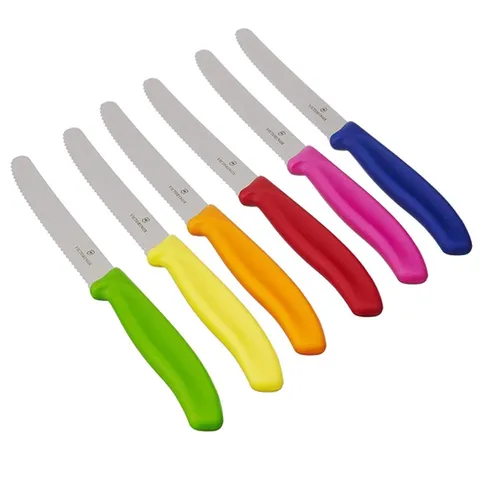 Dao Gọt Victorinox Thụy Sĩ - Lưỡi Răng Cưa Sắc Bén, Dụng Cụ Nấu Nướng Đa Năng, Thiết Kế Tiện Lợi, Chất Liệu Inox Cao Cấp