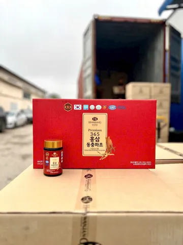 Cao Hồng Sâm Đông Trùng Hạ Thảo 365 Hàn Quốc Set 4 Lọ 240g - Tăng Cường Sức Khỏe, Bồi Bổ Cơ Thể, Quà Tặng Sang Trọng