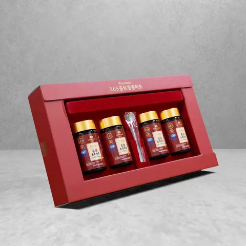 Cao Hồng Sâm Đông Trùng Hạ Thảo 365 Hàn Quốc Set 4 Lọ 240g - Tăng Cường Sức Khỏe, Bồi Bổ Cơ Thể, Quà Tặng Sang Trọng
