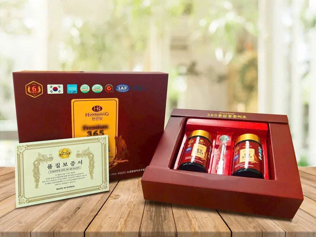 Cao Hồng Sâm Đông Trùng Hạ Thảo 365 Hàn Quốc - Hộp 2 Lọ 240g - Tăng Cường Sức Khỏe, Hỗ Trợ Phục Hồi Sau Khi Ốm