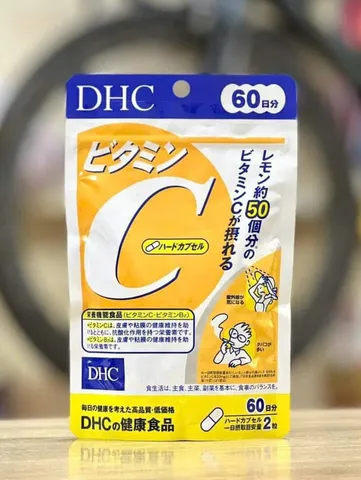 Viên uống vitamin C DHC Nhật Bản - Tăng cường sức đề kháng, làm đẹp da và hỗ trợ miễn dịch 60 viên