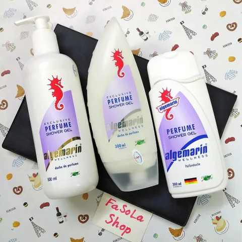 Sữa tắm cá ngựa ALGEMARIN 300ml/600ml Đức hải mã nước hoa nhọn vòi vuông