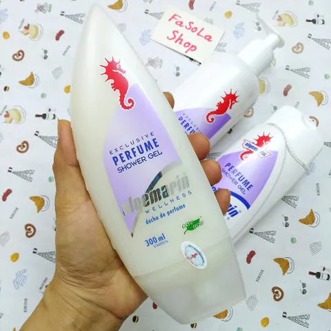 Sữa tắm cá ngựa ALGEMARIN 300ml/600ml Đức hải mã nước hoa nhọn vòi vuông
