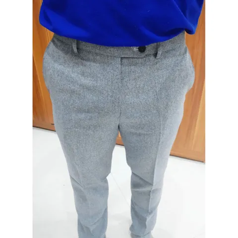 Quần Tây Nam Dáng Ôm Hàn Quốc Trắng Tiêu - Chất Vải Cotton Không Nhăn, Thời Trang Công Sở và Du Lịch