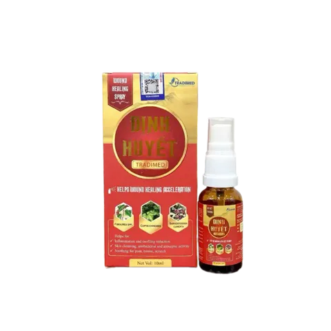 Xịt Vết Thương Định Huyết Tradimed Giảm Sưng Tấy, Hỗ Trợ Nhanh Liền Vết Thương - 10ml