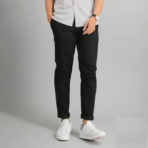 Quần Kaki Nam Đen Dáng Âu Slimfit Cao Cấp - Thời Trang Trẻ Trung, Năng Động - Dễ Phối Đồ Đi Học, Đi Chơi, Đi Làm