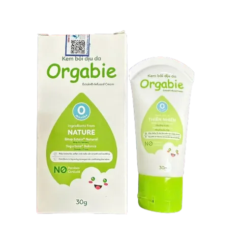 Kem Bôi Dịu Da Orgabie 30g - Chăm Sóc Da Cho Bé, Giảm Hăm, Ngăn Ngừa Viêm Ngứa, Dưỡng Ẩm Tự Nhiên, Không Corticoid, Không Paraben
