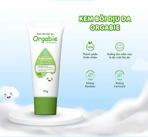 Kem Bôi Dịu Da Orgabie 30g - Chăm Sóc Da Cho Bé, Giảm Hăm, Ngăn Ngừa Viêm Ngứa, Dưỡng Ẩm Tự Nhiên, Không Corticoid, Không Paraben