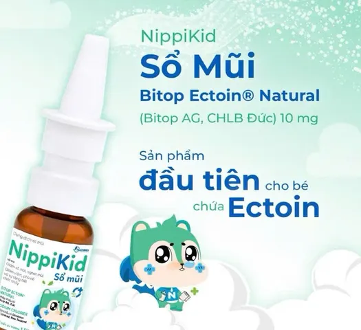 Xịt Mũi NippiKid Cho Bé - Hỗ Trợ Giảm Viêm Mũi, Sổ Mũi, Nghẹt Mũi, Thích Hợp Trẻ Sơ Sinh, 15ml