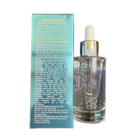 Serum Kmas B5 Hydra - Phục Hồi Da Căng Bóng, Giảm Mụn, Chống Lão Hóa, Dưỡng Ẩm Nguyên Chất - 60ml, Phù Hợp Mọi Loại Da
