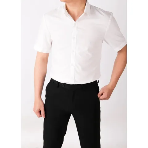 Áo Sơ Mi Nam Ngắn Tay Chất Lụa Cotton - Mát Mẻ, Không Nhăn, Dễ Phối Đồ, Thiết Kế Hàn Quốc - Phù Hợp Mọi Dịp