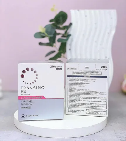 Transino Whitening hỗ trợ trắng da giảm nám da tàn nhang, 240 viên 222643