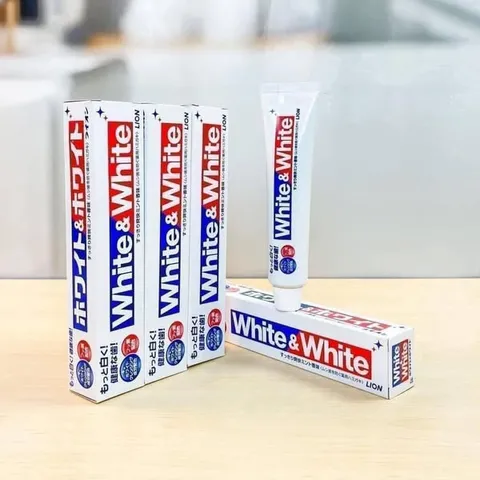 Kem Đánh Răng White & White Lion 150gr - Bảo Vệ Răng Miệng, Chăm Sóc Sức Khỏe Răng Miệng Cho Cả Gia Đình, Hương Bạc Hà Thơm Mát