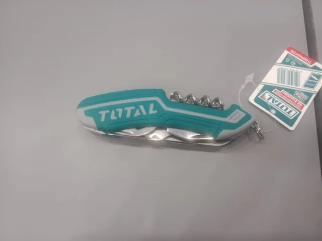 Dao Cắt Đa Năng TOTAL THMFK0126 - 12 Chức Năng, Inox Bền Bỉ, Thiết Kế Nhỏ Gọn, Dùng Để Cắm Trại và Sửa Chữa
