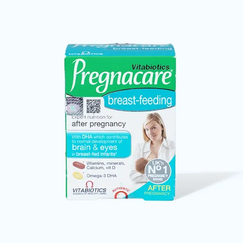 Viên Uống Vitabiotics Pregnacare Breast-feeding - Bổ Sung Vitamin và Khoáng Chất Cần Thiết Cho Mẹ Sau Sinh và Phát Triển Tốt Cho Bé