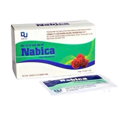Bột Muối Vệ Sinh Phụ Nữ Nabica Đại Uy - Làm Sạch, Khử Mùi, Ngăn Ngừa Nấm Ngứa - Hộp 10 Gói 5g