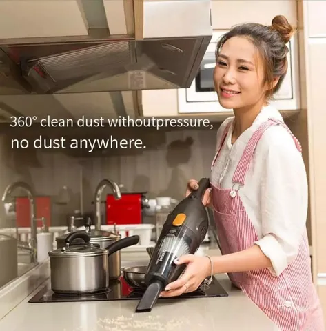 Máy Hút Bụi Cầm Tay Deerma DEM-DX115C (Đen) 600W - Đa Năng, Bộ Lọc HEPA, Dọn Dẹp Tiện Lợi Cho Gia Đình