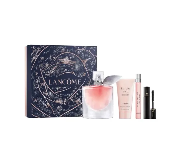 Set Nước Hoa Lancome La Vie Est Belle Christmas - Quà Tặng Sang Trọng Gồm 100ml Nước Hoa, 10ml Mini, Mascara & Dưỡng Thể 50ml