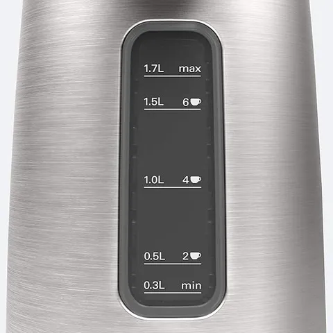 Ấm Siêu Tốc Inox Bosch TWK5P480 - Dung Tích 1,7L, Công Suất 2400W, Tắt Tự Động An Toàn, Thiết Kế Tiện Dụng, Rót Nước Dễ Dàng