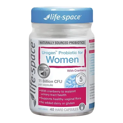 Men vi sinh Life Space Urogen Probiotic for Women with Cranberry 40 viên của Úc