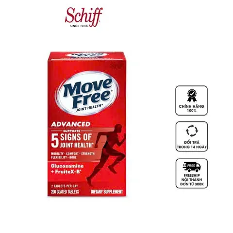 Viên uống Schiff Move Free Advanced Triple Strength - 200 viên Cao Cấp Chính Hãng 